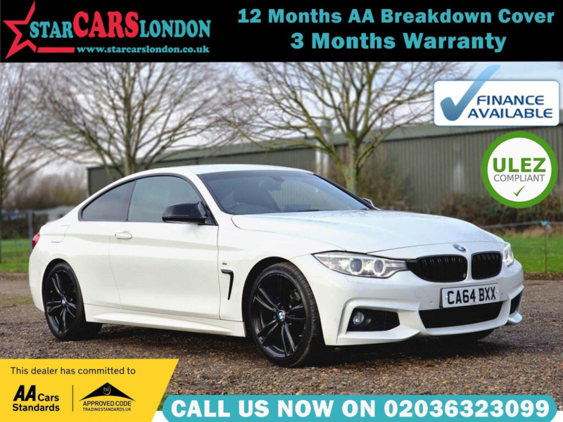 2014 BMW 4 Series 2.0 420i M Sport Auto Euro 6 (s/s) 2dr in White — image 1