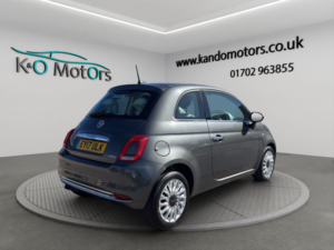 2017 Fiat 500 1.2 Lounge Euro 6 (s/s) 3dr in Grey — image 4