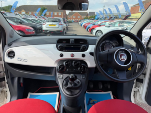 2009 Fiat 500 1.2 Pop Euro 5 (s/s) 3dr in White — image 2