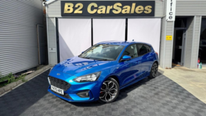2020 Ford Focus 1.0t Ecoboost St-Line X Auto Euro 6 (s/s) 5dr in Blue — image 5