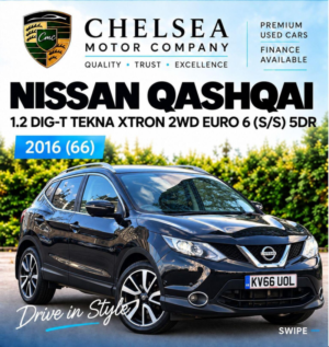 2016 Nissan Qashqai 1.2 Dig-T Tekna Xtron 2WD Euro 6 (s/s) 5dr in Black — image 2