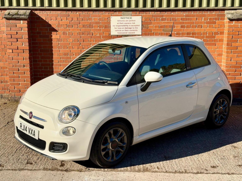 2014 Fiat 500 0.9 Twinair S Dualogic Euro 6 (s/s) 3dr in White — image 1