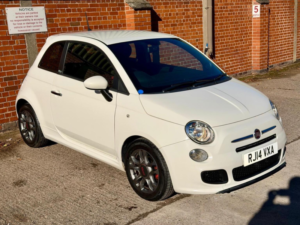 2014 Fiat 500 0.9 Twinair S Dualogic Euro 6 (s/s) 3dr in White — image 2