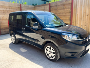 2018 Fiat Doblo 3 SEAT Petrol Wheelchair Accessible Disabled Access Vehicle Wav in Black — image 3