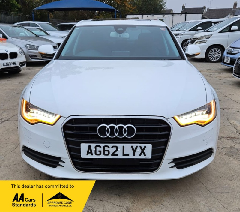 2012 Audi A6 Saloon Hybrid-2.0l Automatic-Ulez/caz Pass-Full Options Car-Free 18months Gold Warranty & 12months Aa Breakdown Cover in White — image 1