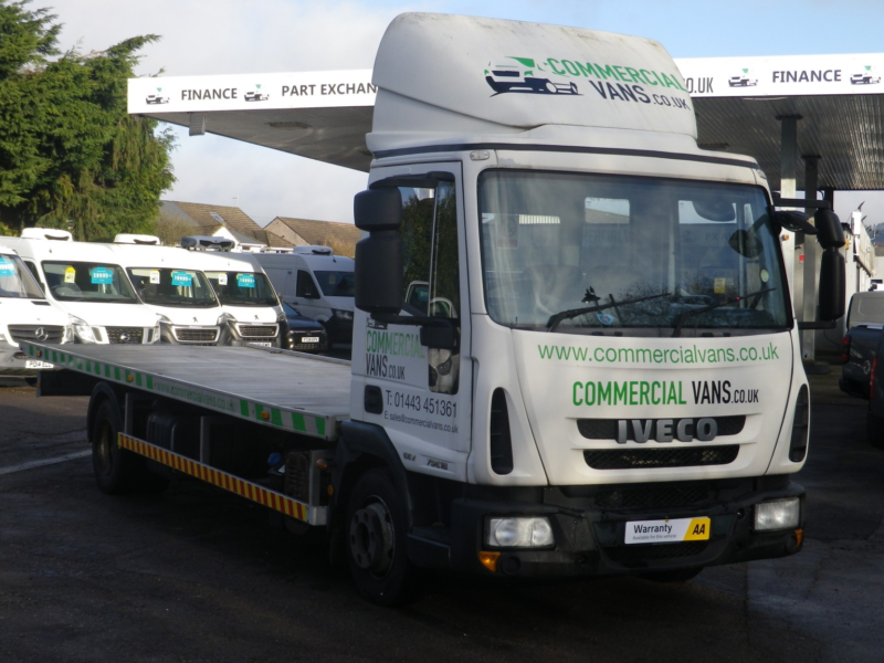 2011 Iveco Cargo Eev 75e18 Tilt & Slide Vehicle Transporter in White — image 1