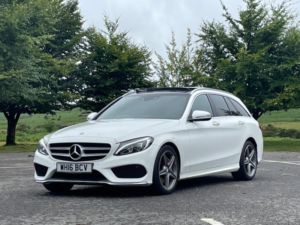 2016 Mercedes-Benz C Class C250d Amg Line Premium Plus Estate Auto, White, Diesel + Amazing Spec in White — image 2
