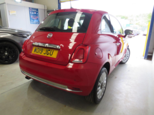 2019 Fiat 500 1.2 Lounge Euro 6 (s/s) 3dr in Red — image 6
