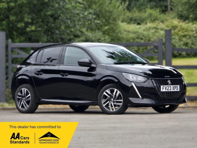 2023 Peugeot 208 1.2 Puretech Allure Premium + Hatchback 5dr Petrol Eat Euro 6 (s/s) (130 Ps) in Black — image 1