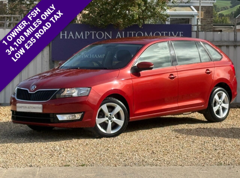 2015 Skoda Rapid Spaceback 1.2 Tsi Se Tech Hatchback 5dr Petrol Manual Euro 6 (s/s) (110 Ps) in Red — image 1