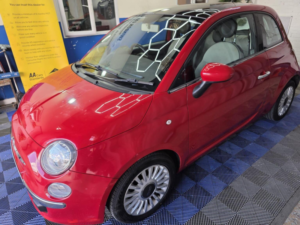 2012 Fiat 500 0.9 Twinair Lounge Euro 5 (s/s) 3dr in Red — image 2