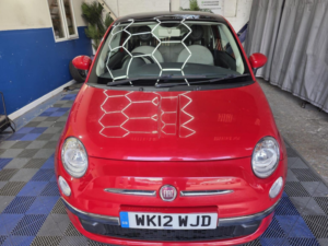 2012 Fiat 500 0.9 Twinair Lounge Euro 5 (s/s) 3dr in Red — image 3