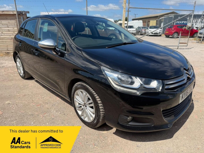 2016 Citroen C4 1.6 Bluehdi Flair Euro 6 (s/s) 5dr in Black — image 1