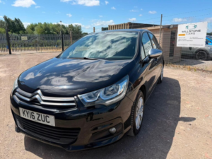 2016 Citroen C4 1.6 Bluehdi Flair Euro 6 (s/s) 5dr in Black — image 3