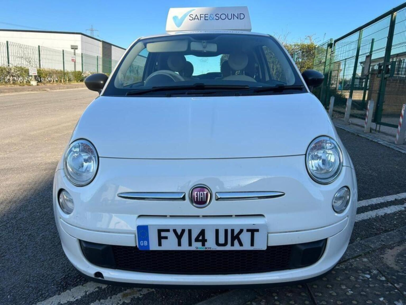 2014 Fiat 500 1.2 Pop Euro 6 (s/s) 3dr in White — image 1