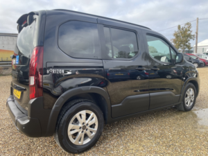 2025 Peugeot Rifter Wheelchair Accessible Vehicle 1.5 Rifter Standard Allure 1.5l Bluehdi 100 S&s [wav] in Black — image 2