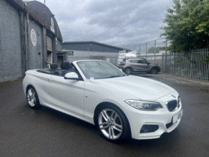 2017 BMW 2 Series 2.0 218d M Sport Convertible in White — image 3