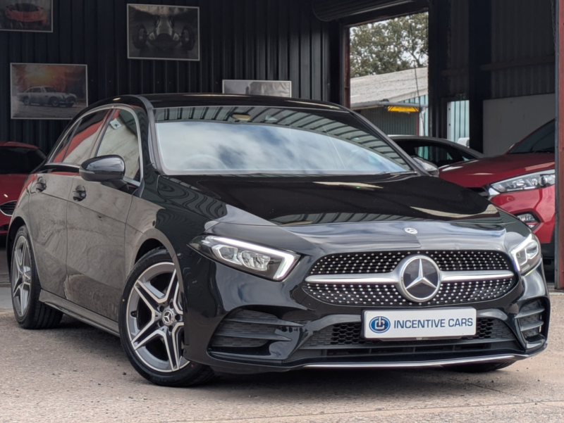 2019 Mercedes-Benz A Class A200 Amg Line 5 Door. Just Serviced. 2 Owners. Sat Nav. Led Lights. New Tyres. in Black — image 1