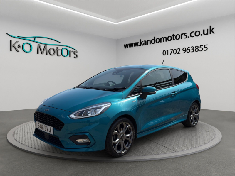 2018 Ford Fiesta 1.0t Ecoboost St-Line Euro 6 (s/s) 3dr in Blue — image 1