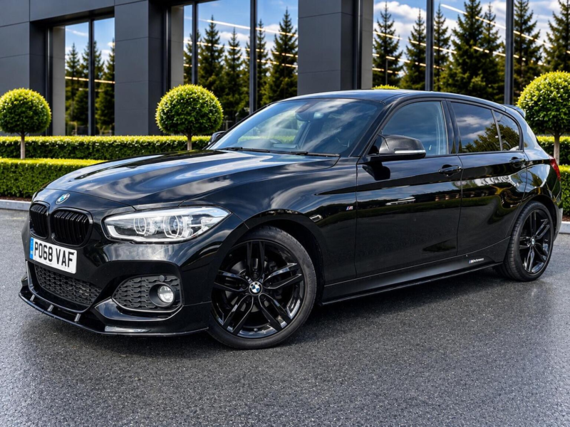 2018 BMW 1 Series 2.0 118d M Sport Auto Euro 6 (s/s) 5dr in Black — image 1