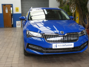 2023 Skoda Superb 1.4 Tsi Iv 13kwh Se L Estate 5dr Petrol Plug-In Hybrid DSG Euro 6 (s/s) (218 Ps) in Blue — image 2
