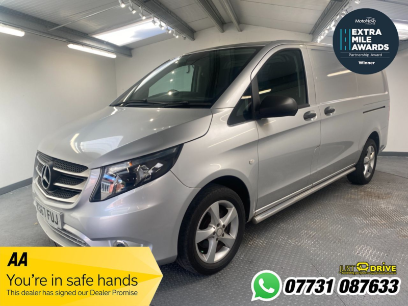 2017 Mercedes-Benz Vito 2.1 116 Cdi Bluetec Sport Panel Van 5dr Diesel Manual Rwd L2 Euro 6 (s/s) (163 Ps) in Silver — image 1