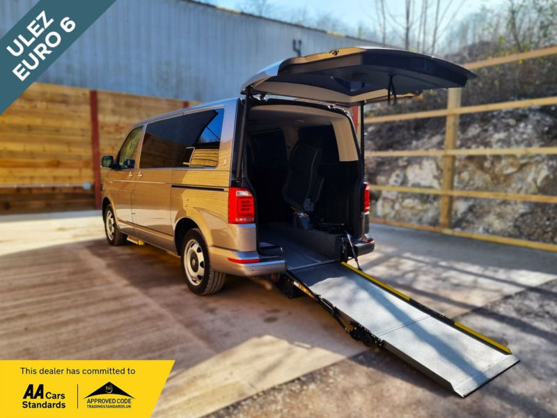 2020 Volkswagen Transporter 4 SEAT Auto Driver Transfer Wheelchair Accessible Disabled Access Wav in Beige — image 1