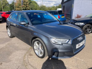 2017 Audi A3 2.0 Tfsi Sport Sportback 5dr Petrol S Tronic Quattro Euro 6 (s/s) (190 Ps) in Grey — image 3