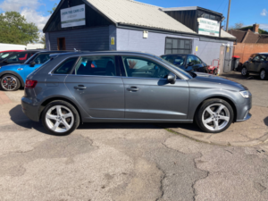 2017 Audi A3 2.0 Tfsi Sport Sportback 5dr Petrol S Tronic Quattro Euro 6 (s/s) (190 Ps) in Grey — image 5