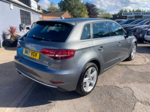 2017 Audi A3 2.0 Tfsi Sport Sportback 5dr Petrol S Tronic Quattro Euro 6 (s/s) (190 Ps) in Grey — image 6