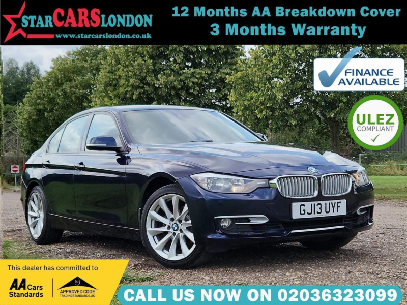 2013 BMW 3 Series 2.0 320i Modern Auto Euro 6 (s/s) 4dr in Blue — image 1