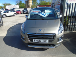 2017 Peugeot 3008 1.6 Bluehdi Allure SUV 5dr Diesel Manual Euro 6 (s/s) (120 Ps) in Grey — image 2