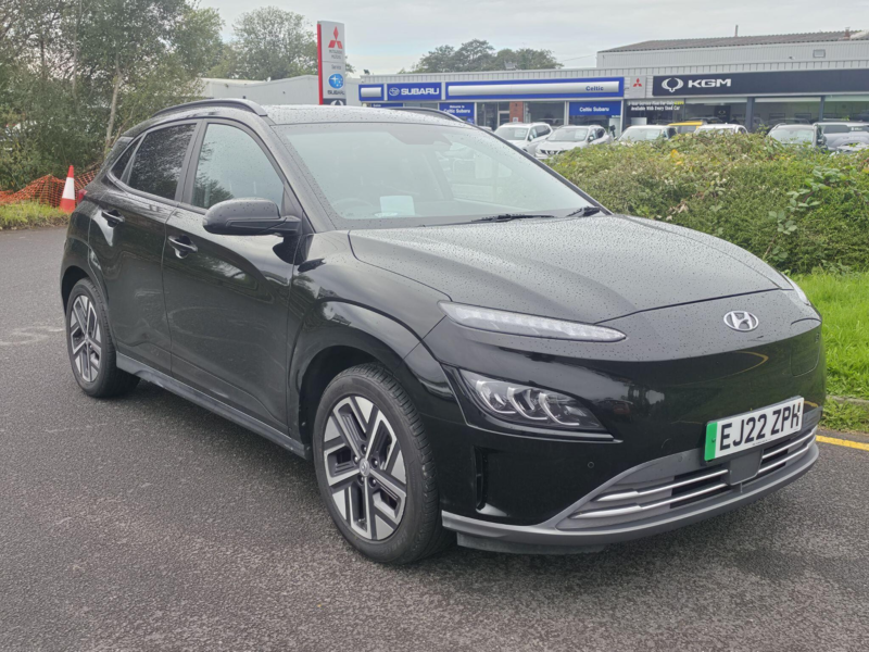 2022 Hyundai Kona 64kwh Ultimate Auto 5dr (10.5kw Charger) in Black — image 1