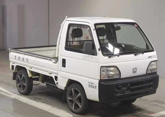 1995 Honda Acty 660cc 4WD Pickup Truck in White — image 1