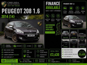 2014 Peugeot 208 1.6 Thp Xy Euro 5 3dr in Purple — image 2