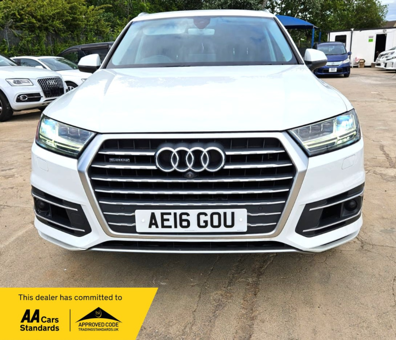 2016 Audi Q7 2.0l Tfsi-7 Seater-Carplay Fitted-Ulez/caz Pass-Free 18months Gold Warranty & 12months Aa Breakdown Cover in White — image 1