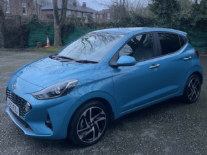 2023 Hyundai I10 1.2 I10 Prem 1.2 84ps AMT +tp My23 in Blue — image 3