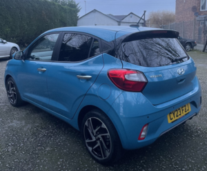 2023 Hyundai I10 1.2 I10 Prem 1.2 84ps AMT +tp My23 in Blue — image 4