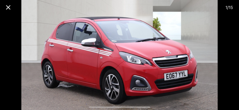 2017 Peugeot 108 1.2 Puretech Collection in Red — image 1