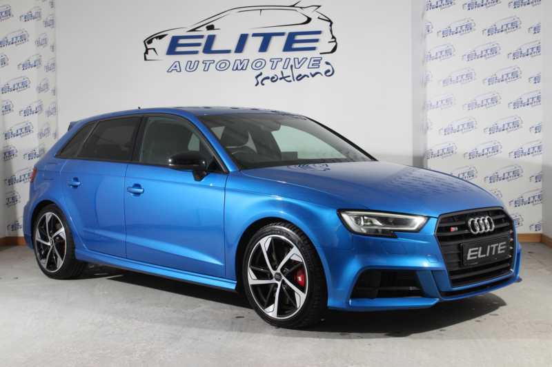2019 Audi S3 2.0 Tfsi Black Edition Sportback 5dr Petrol S Tronic Quattro Euro 6 (s/s) (300 Ps) in Blue — image 1