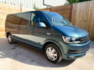 2020 Volkswagen Transporter Lwb 4 SEAT Driver Transfer Wheelchair Accessible Disabled Access Vehicle Wav in Green — image 3