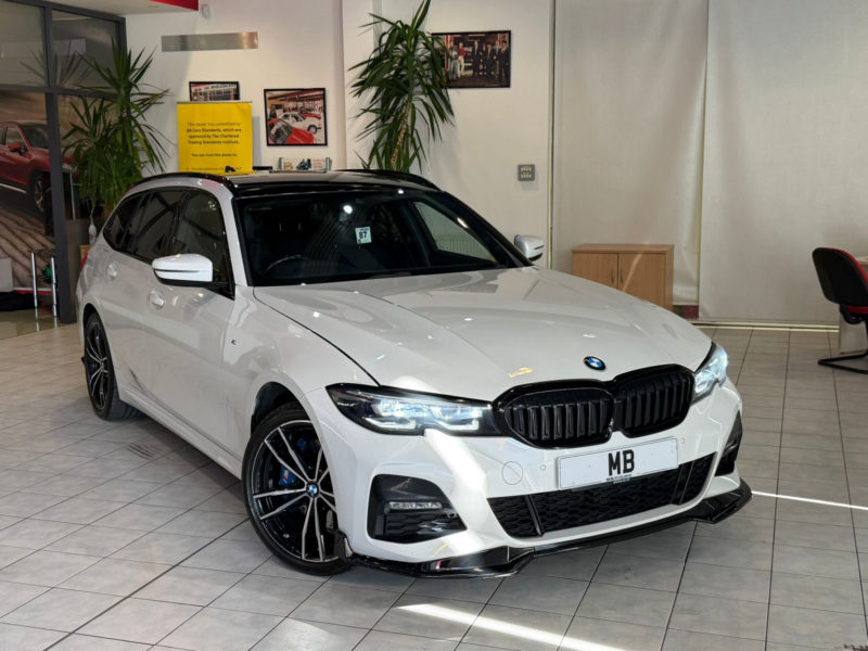 2021 BMW 3 Series 2.0 330e M Sport Touring in White — image 1