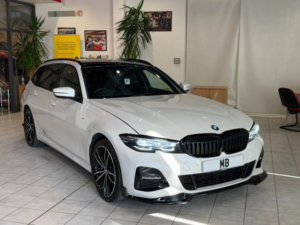 2021 BMW 3 Series 2.0 330e M Sport Touring in White — image 2