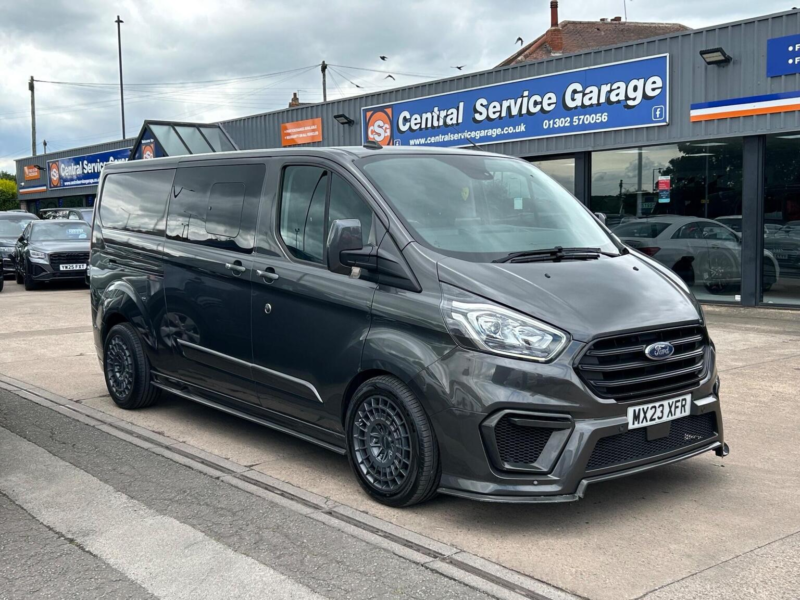 2023 Ford Transit Custom 2.0 320 Ecoblue Limited Crew Van Auto L2 H1 Euro 6 5dr in Grey — image 1