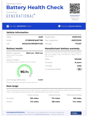 2019 Audi E-Tron 55 SUV 5dr Electric Auto Quattro 95kwh (408 Ps) in Blue — image 2