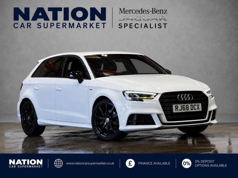 2018 Audi A3 1.0 Tfsi 30 Black Edition Sportback Euro 6 (s/s) 5dr in White — image 1