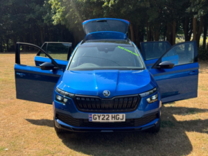2022 Skoda Kamiq 1.0 Tsi Monte Carlo Euro 6 (s/s) 5dr in Blue — image 3