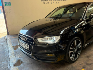 2014 Audi A3 1.6 Tdi S Line Sportback S Tronic Euro 5 (s/s) 5dr in Black — image 2