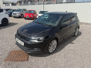 2017 Volkswagen Polo 1.4 Tsi Act Bluegt Hatchback 5dr Petrol Manual Euro 6 (s/s) (150 Ps) in Black — image 4