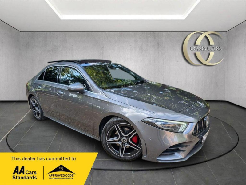 2019 Mercedes-Benz A Class 1.5 A180d Amg Line (premium Plus) 7g-Dct Euro 6 (s/s) 4dr in Grey — image 1